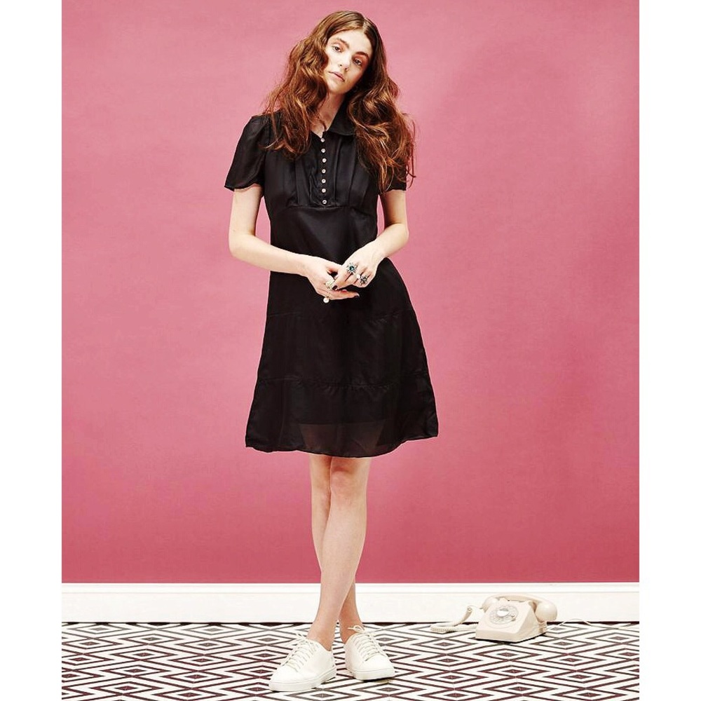Sister Jane 🖤 Chat Noir 🖤 Silk Dress